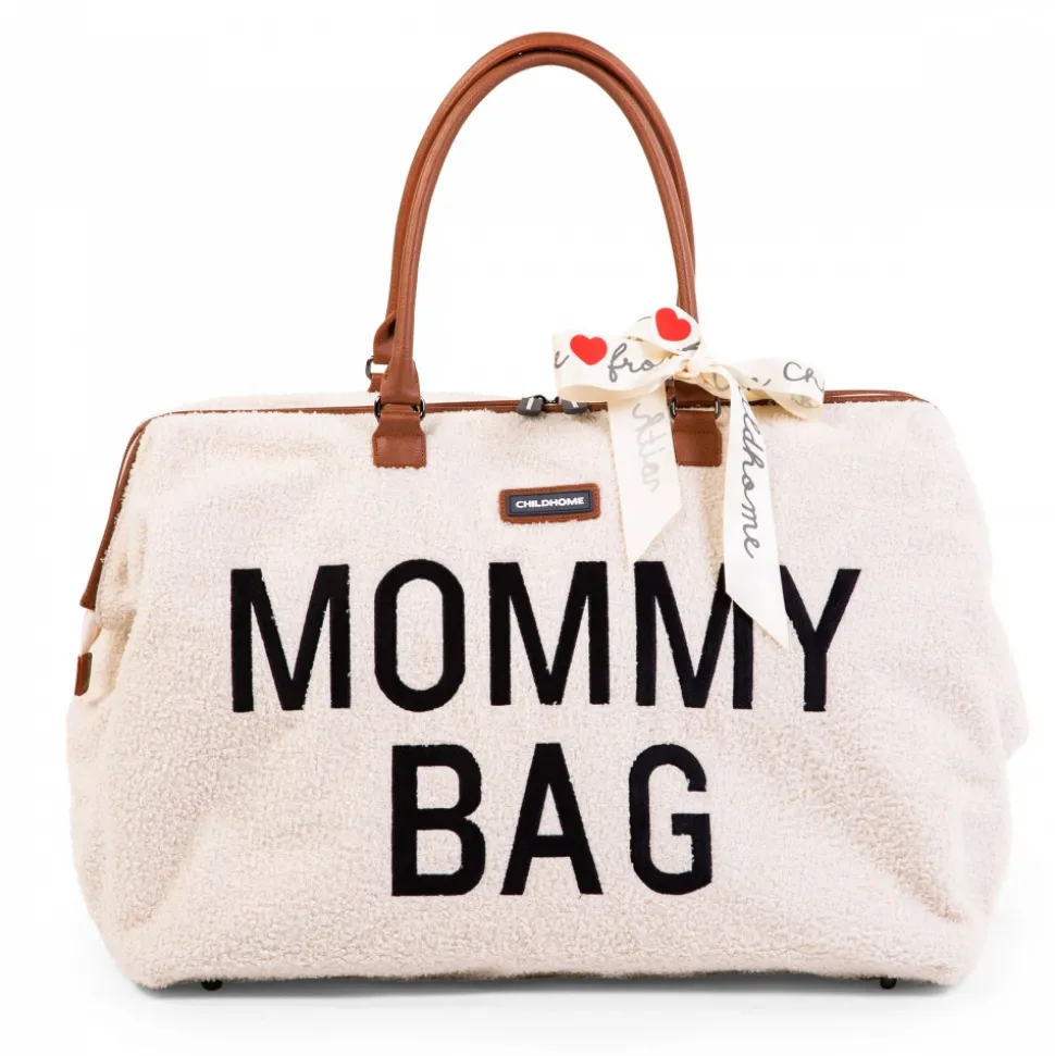 Sac à langer mommy bag teddy écru