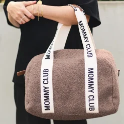 Sac à langer mommy club signature teddy brun doux