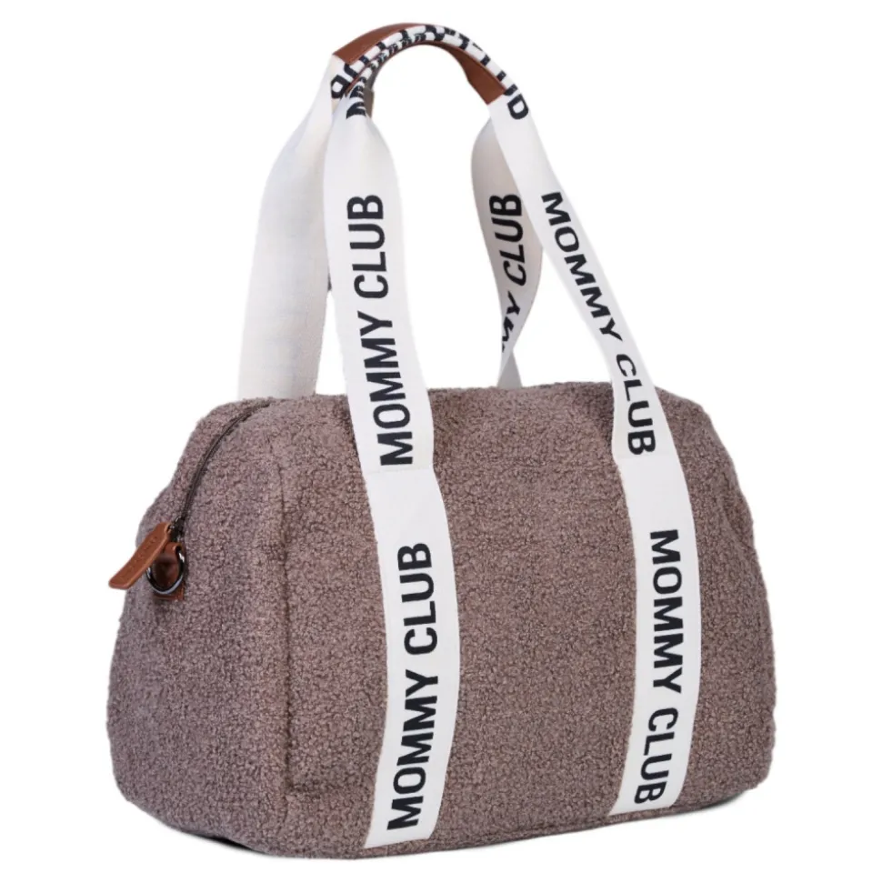 Sac à langer mommy club signature teddy brun doux
