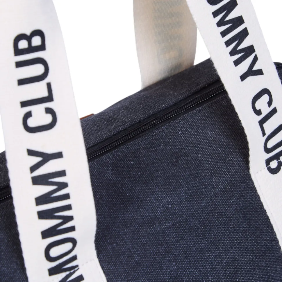 Sac à langer mommy club signature canvas noir