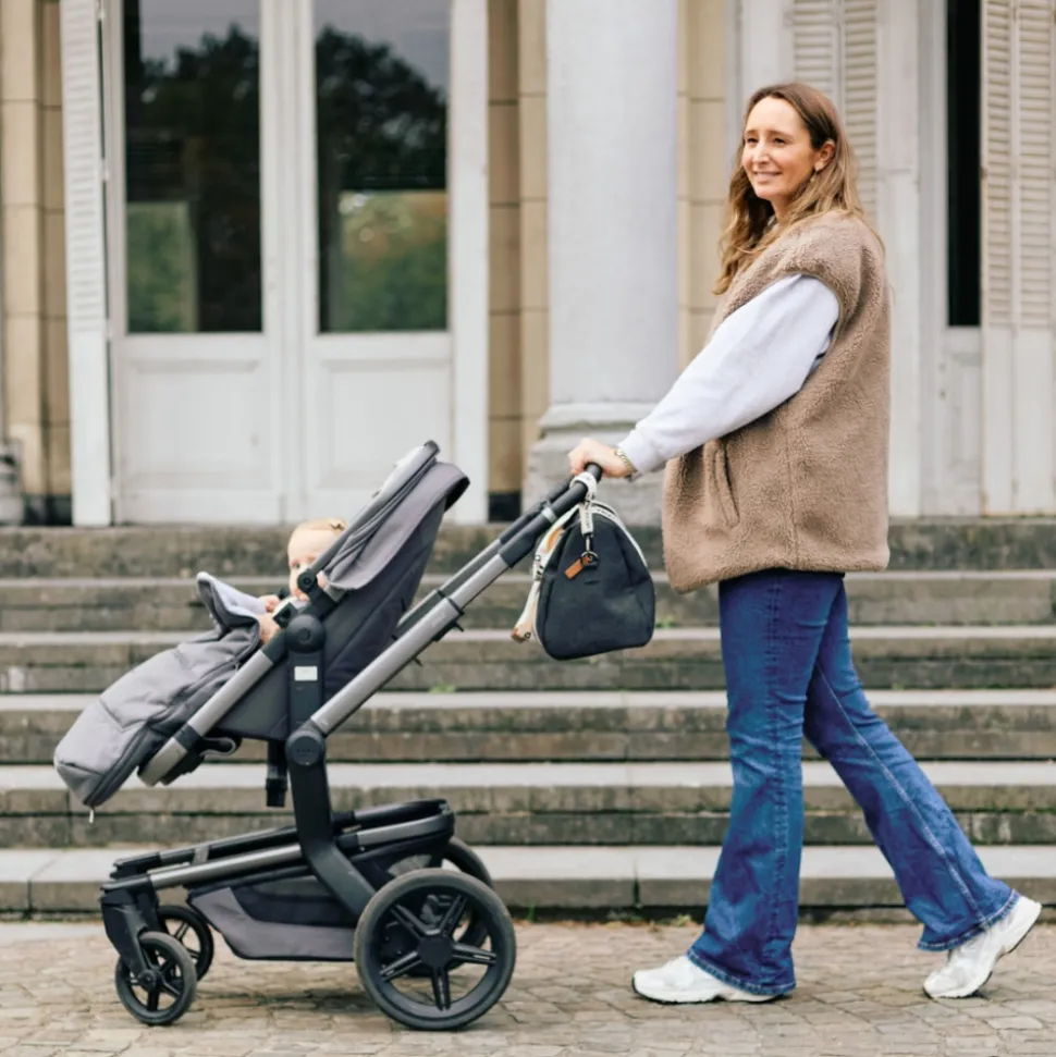 Sac à langer mommy club signature canvas noir