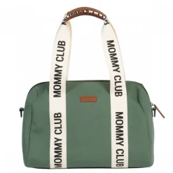 Sac à langer mommy club signature canvas vert
