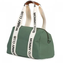 Sac à langer mommy club signature canvas vert