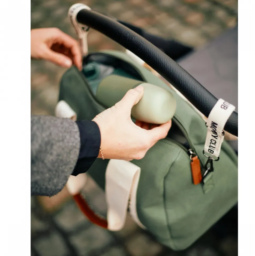 Sac à langer mommy club signature canvas vert