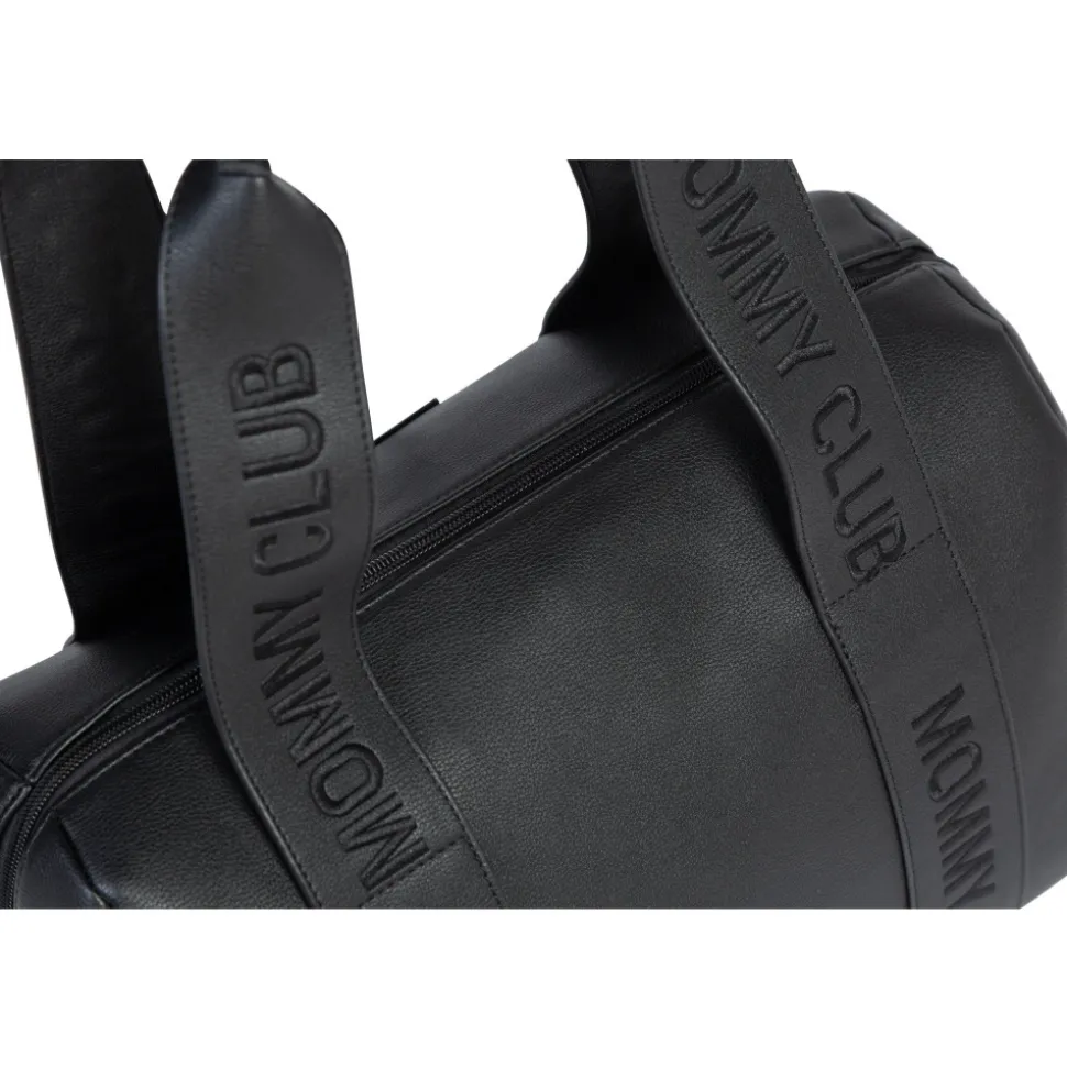 Sac à langer mommy club signature simili cuir noir