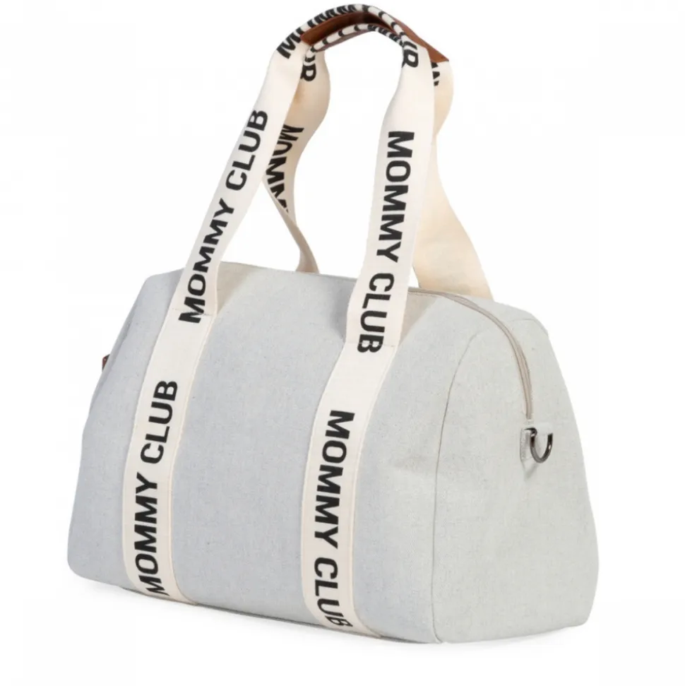 Sac à langer mommy club signature canvas écru