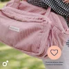 Sac à langer velours côtelé fluffy corduroy corail