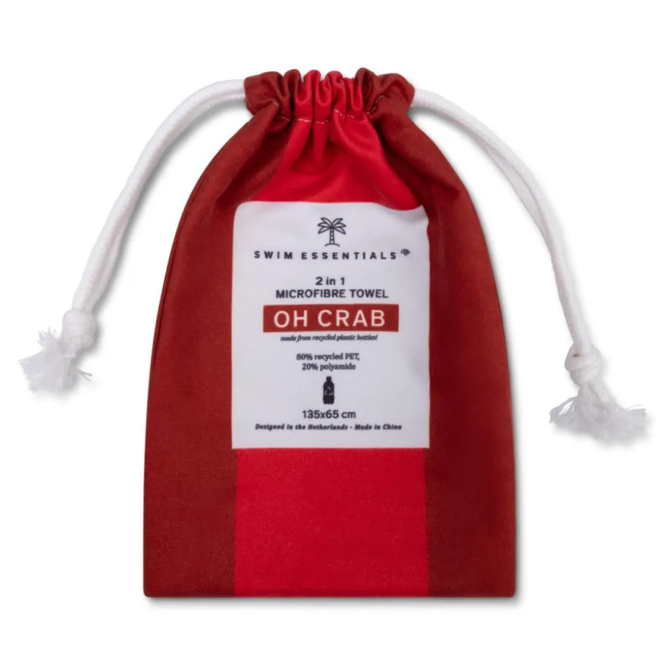 Serviette crabe microfibre 135x65 cm