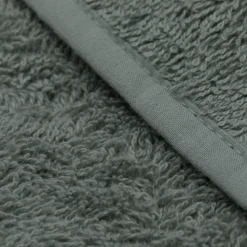 Serviette de bain enfant à capuche 75x75 cm, ours vert