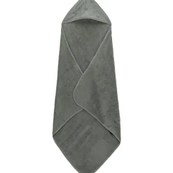 Serviette de bain enfant à capuche 75x75 cm, vert baleine