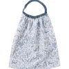 Serviette enfant popeline imprimée forêt/bleu