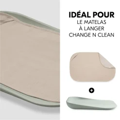 Serviette à langer pour matelas à langer beige