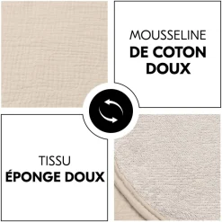 Serviette à langer pour matelas à langer beige