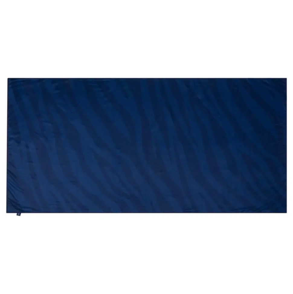 Serviette zèbre bleu microfibre 135x65 cm