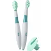 Set de brosses à dents vert et blanc