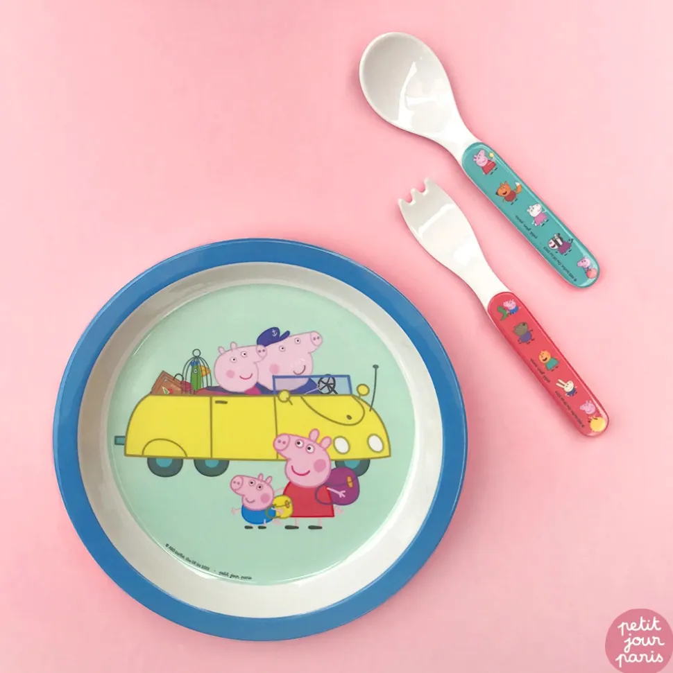 Set de 2 couverts bébé peppa pig