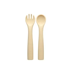 Set de 2 couverts petit croc vanille