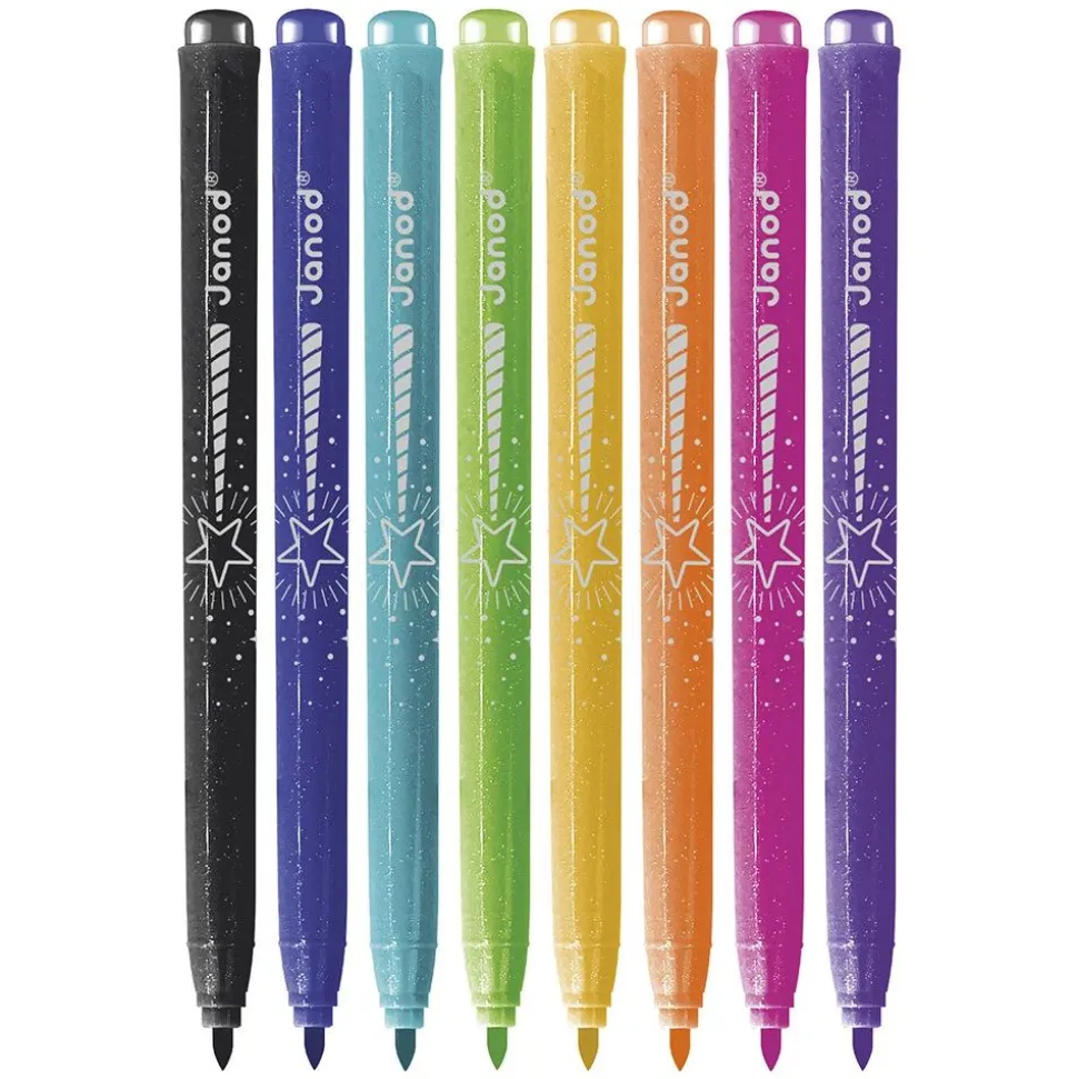 Set de 8 feutres pailletés