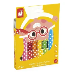 Set de 8 gros feutres jumbo