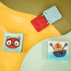 Set de 3 livres sensoriels pour bébé jungle
