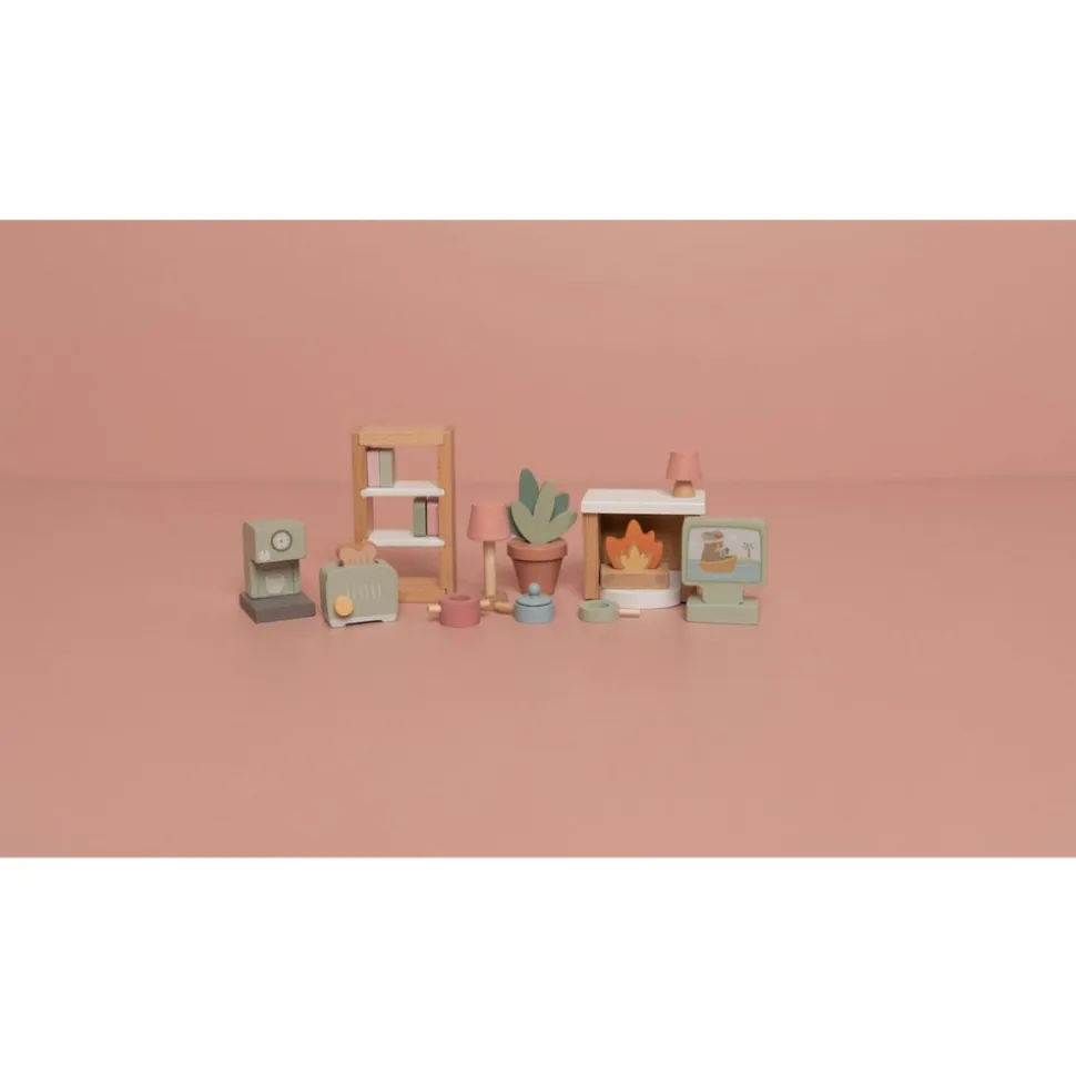 Set de 10 meubles pour maison de poupée fsc