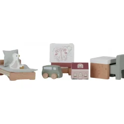 Set de 7 pièces de chambre d'enfant pour maison de poupée fsc
