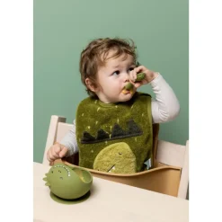 Set premier repas bébé en silicone - mr. dino