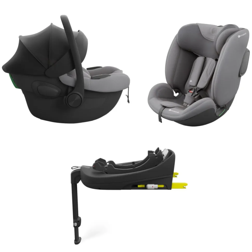 Siege auto 3 en 1 endura safe modular system gris avec base
