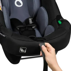 Siège-auto astrid i-size set black grey avec base isofix