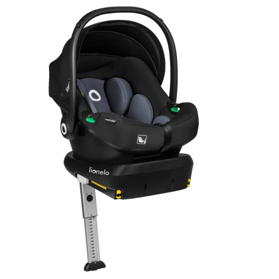 Siège-auto astrid i-size set black grey avec base isofix
