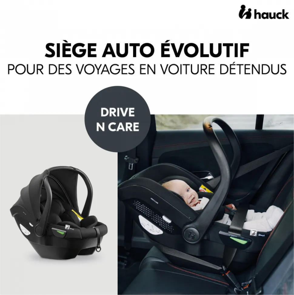 Siège auto bébé drive n care black