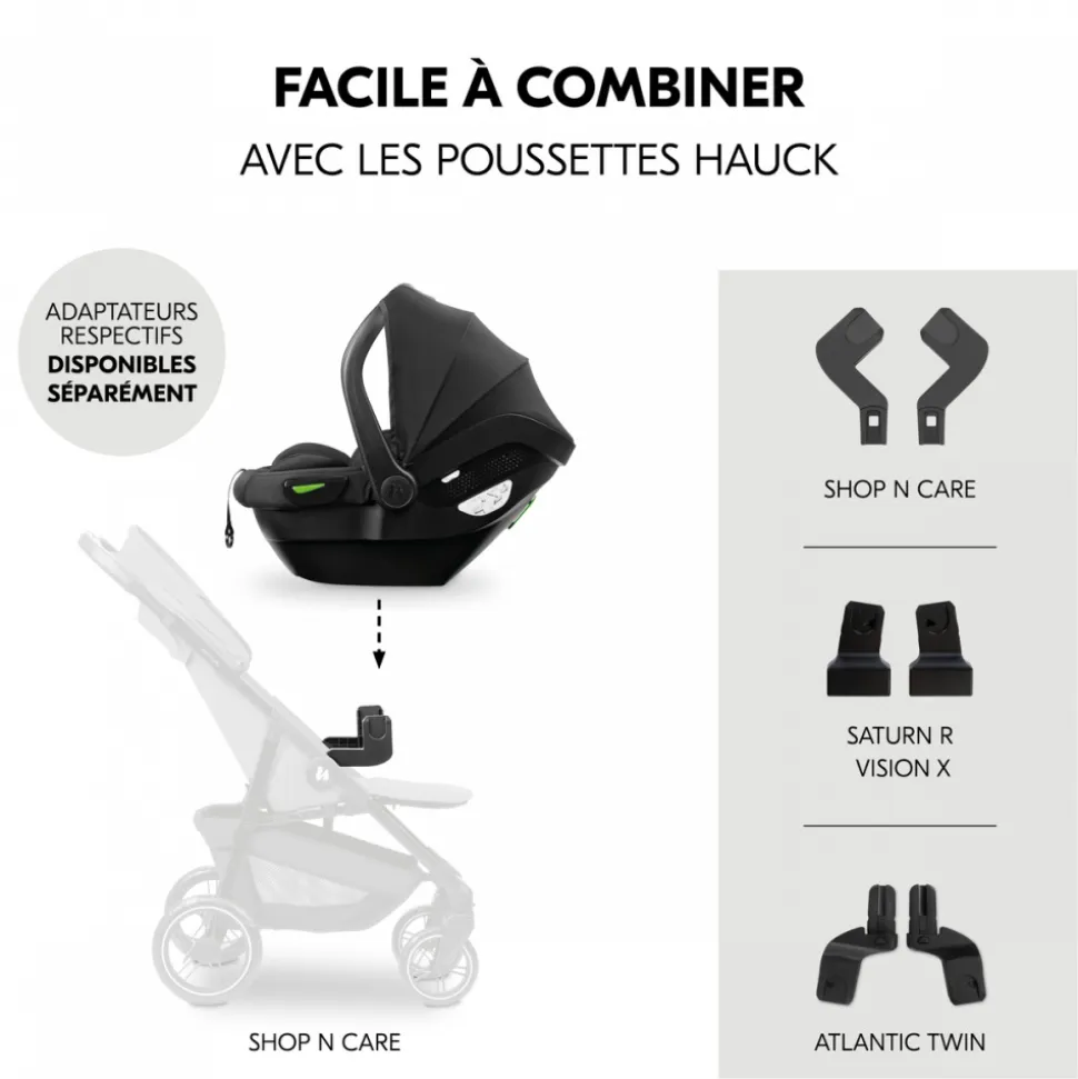 Siège auto bébé drive n care black