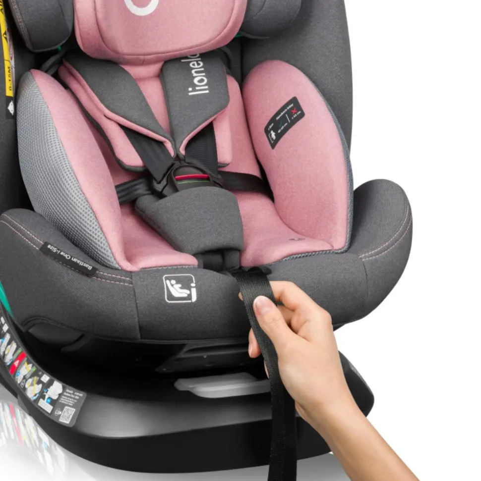 Siège-auto bébé lionelo bastiaan one i-size pink rose