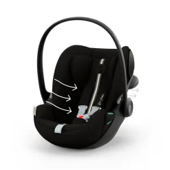 Siège auto cloud g3 i-size tissu plus moon black
