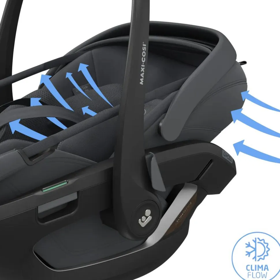 Siège auto coral slide pro moon graphite avec base