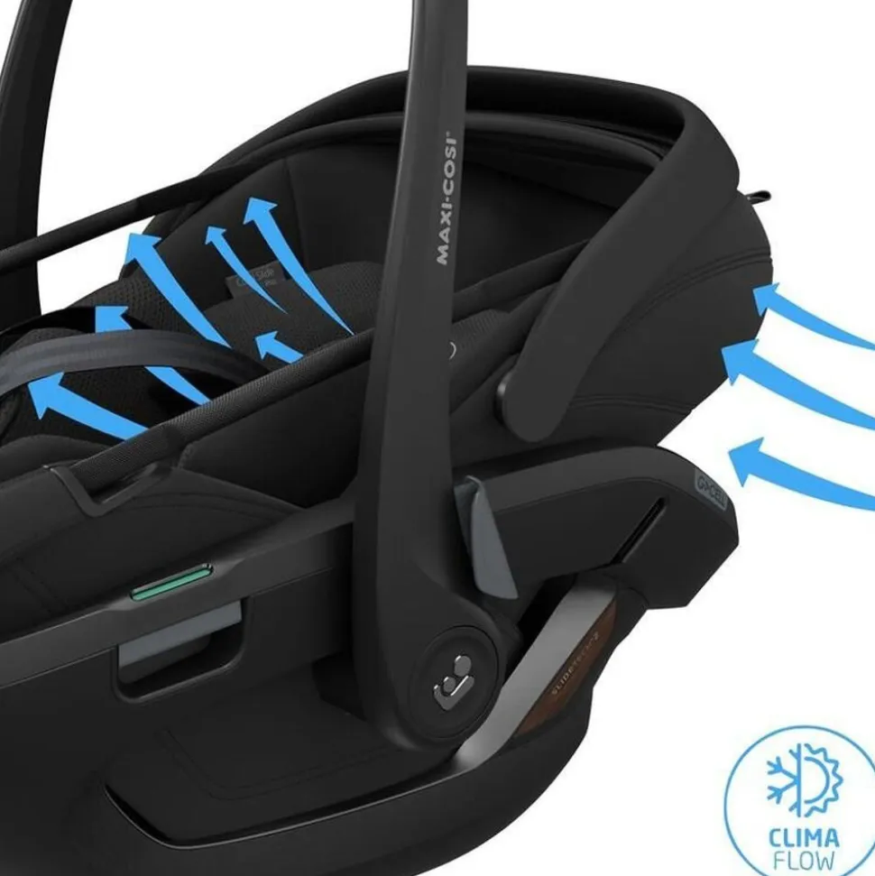 Siège auto coral slide pro onyx black avec base