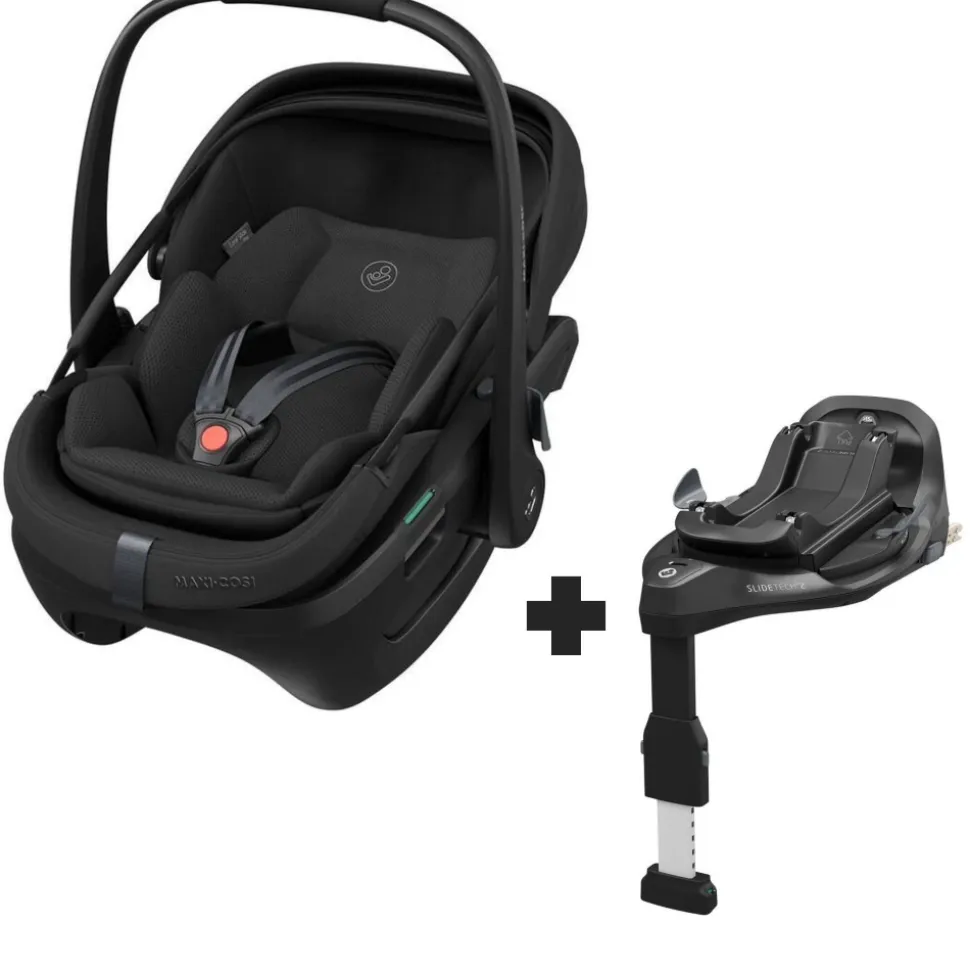 Siège auto coral slide pro onyx black avec base
