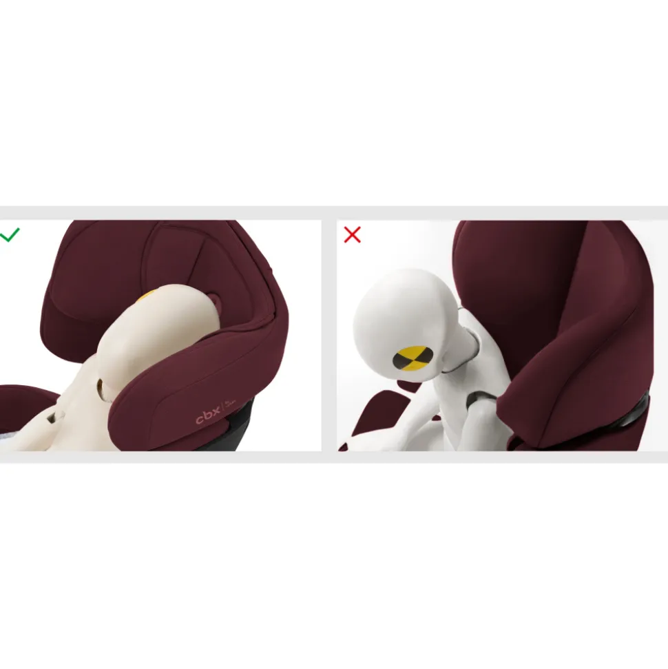 Siège auto enfant i-size solution x i-fix rumba red
