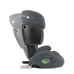 Siège auto enfant i-size solution x i-fix cobblestone grey