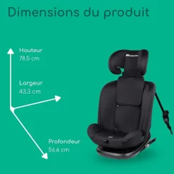 Siège auto everfix tinted black