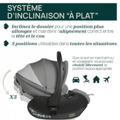 Siège-auto first seat recline i-size lunar rock