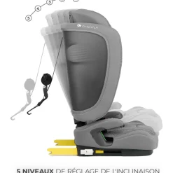 Siège auto fix2go i-size gris