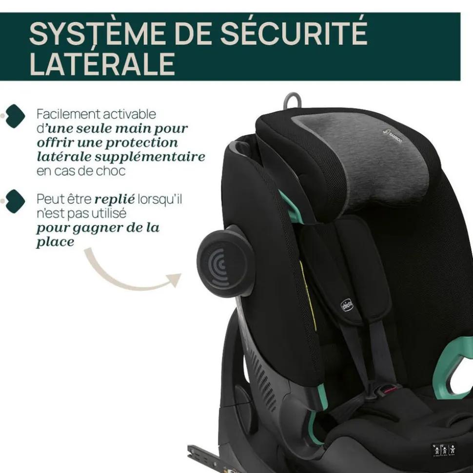 Siège auto fullseat 360 i-size avec base black satin