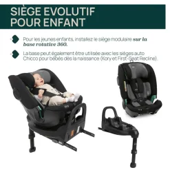 Siège auto fullseat 360 i-size black satin