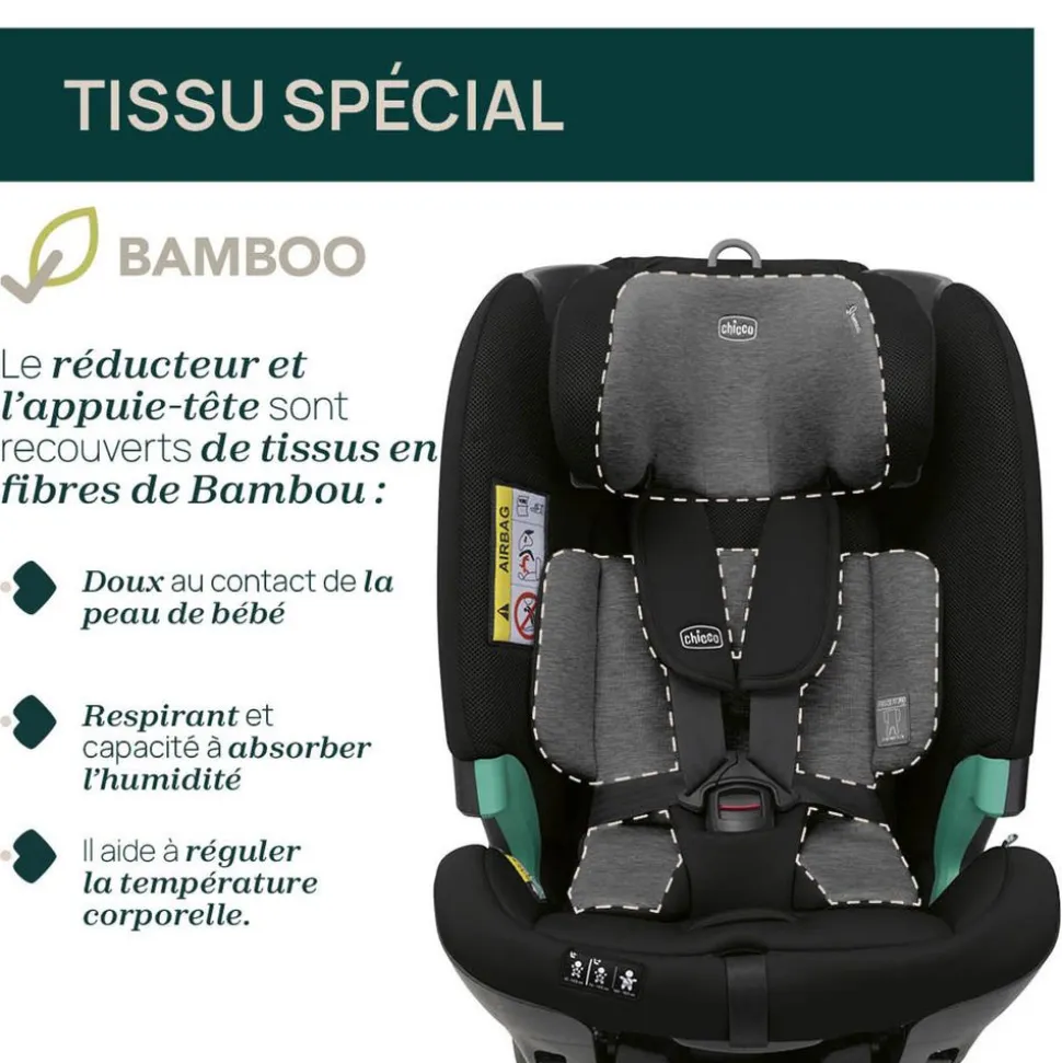 Siège auto fullseat 360 i-size black satin