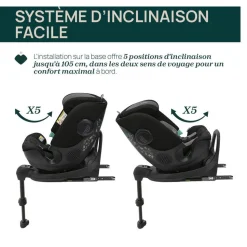 Siège auto fullseat 360 i-size black satin