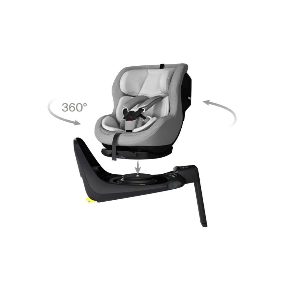 Siège auto i-size elm 360 light grey