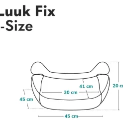 Siège auto luuk fix i-size grey stone