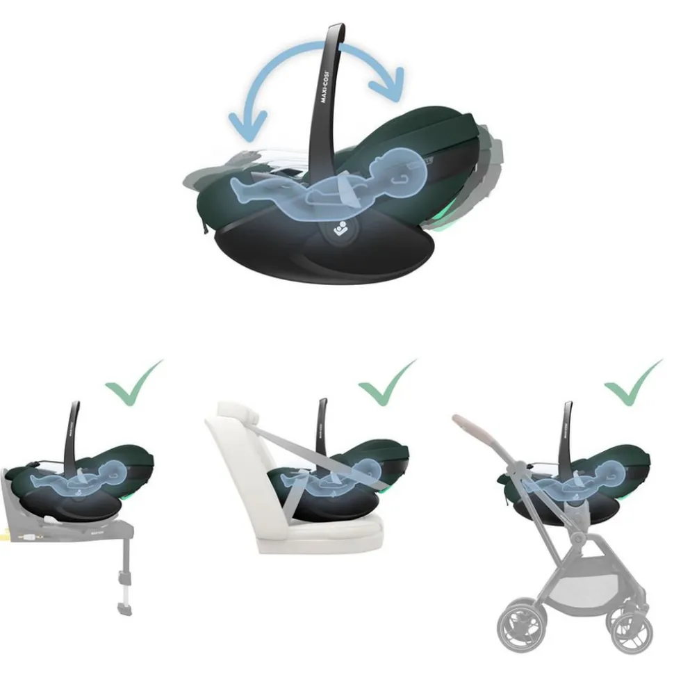 Siège auto pebble 360 pro 2 i-size twillic green