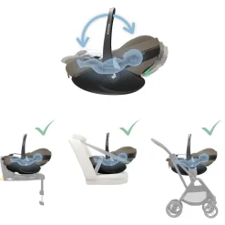 Siège auto pebble 360 pro 2 i-size twillic truffle